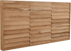 Polihome Κεφαλάρι Ξύλινο Καφέ 160x80cm
