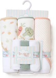 Snuggle Tots Βρεφική Κάπα-Μπουρνούζι με Κουκούλα 71x71εκ.