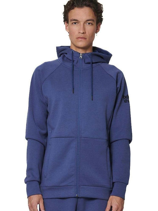 Body Action Sweatshirt with Hood Navy Blue