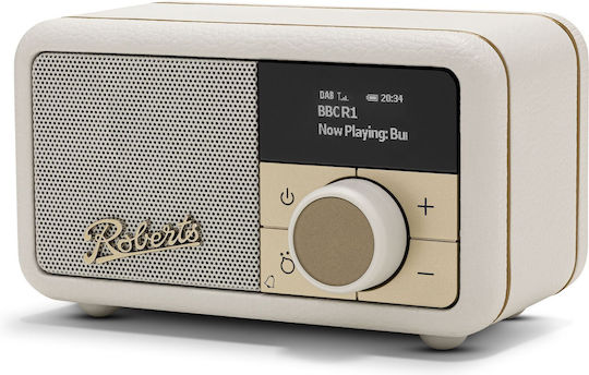 Roberts Revival Petite 2 Portable Radio Rechargeable DAB+ with Bluetooth Cream