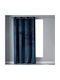 Douceur d'Intérieur Curtain with Grommet Velvetine Blue 140x240cm