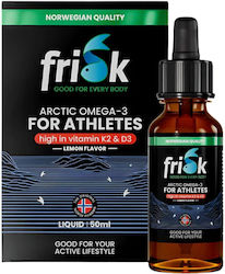 Frisk Arctic Sport Рибено масло и масло от черен дроб на треска 50мл Frisk Arctic Sport Рибено масло и масло от черен дроб на треска 50мл
