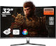 OptimX MT32J IPS Monitor de gaming curbat 32" FHD 1920x1080