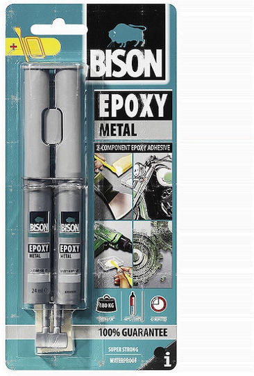 Bison Epoxy Metall Handwerksklebstoffe Doppelspitze 24ml Blister 88.66628