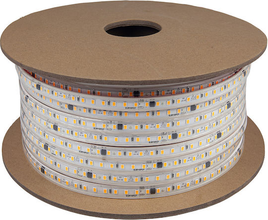 Eurospot Αδιάβροχη Ταινία LED 220V Φυσικό Λευκό Φως 5m Τύπου SMD2835
