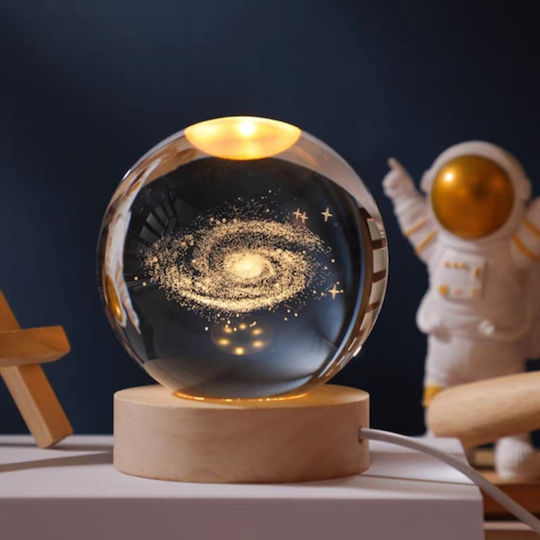 Διακοσμητικό Φωτιστικό Νυκτός LED Crystal Ball 3x3εκ.