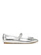 Damen Ballerinas in Silber Farbe