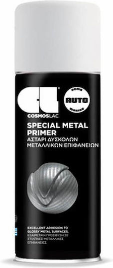 Cosmos Lac Spray Primer Special with Metallic Effect White 400ml