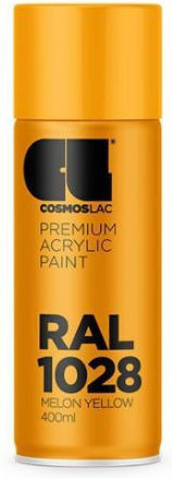 Cosmos Lac Spray Paint Premium Acrylic with Shiny Effect Yellow 400ml
