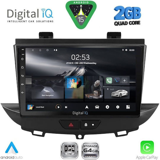 Digital IQ Автомобилна Аудио Система (Блутут/USB/WiFi/GPS/Apple-Carplay/Android-Auto) с Тъчскрийн 9"