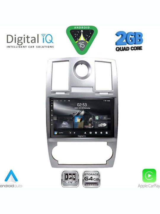 Digital IQ Car Audio System Chrysler 300C 2005-2010 (Bluetooth/USB/WiFi/GPS/Apple-Carplay/Android-Auto) with Touch Screen 9"