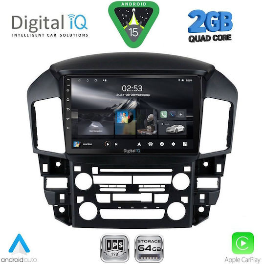 Digital IQ Ηχοσύστημα Αυτοκινήτου για Lexus RX300 1998-2003 (Bluetooth/USB/WiFi/GPS/Apple-Carplay/Android-Auto) με Οθόνη Αφής 9"