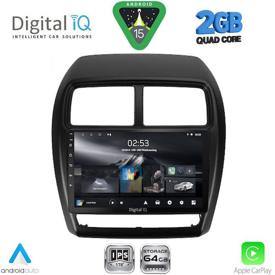 Digital IQ Ηχοσύστημα Αυτοκινήτου για Mitsubishi Asx 2020-2023 (Bluetooth/USB/WiFi/GPS/Apple-Carplay/Android-Auto) με Οθόνη Αφής 9"