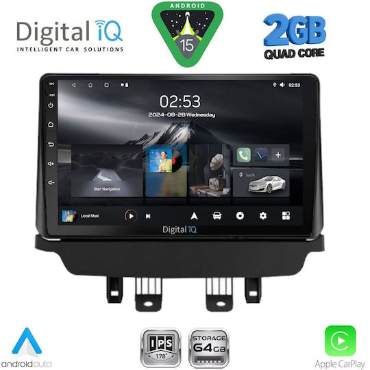 Digital IQ Car Audio System for Mazda CX-3 2014 (Bluetooth/USB/WiFi/GPS/Apple-Carplay/Android-Auto) with Touch Screen 9"