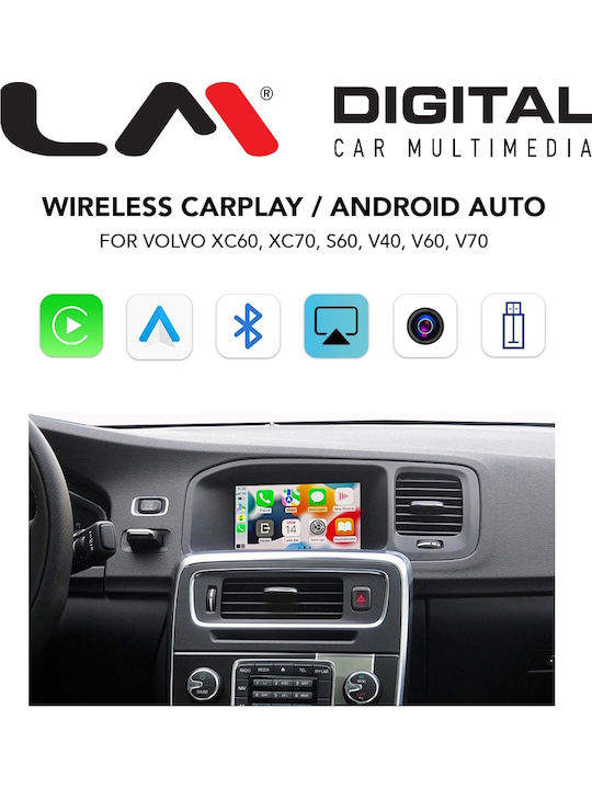 LM Digital Car Audio System for Volvo V40 V60 S60 XC 60 V70 XC 70 S80 2015 2019 Bluetooth USB Wi-Fi GPS Apple CarPlay Android Auto