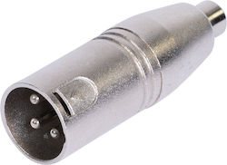 Xlr Male Audio Adapter Rca Female Metal Bst 18-5580