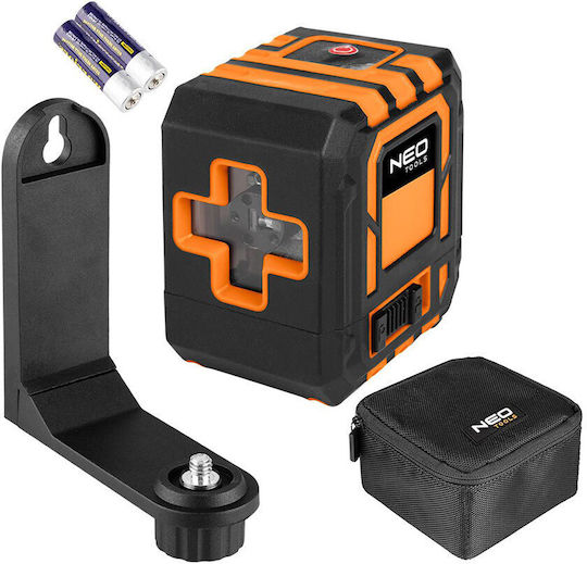 Neo Tools Αυτορυθμιζόμενο Γραμμικό Αλφάδι Laser Κόκκινης Δέσμης 1.5V με Εύρος Εργασίας 20m