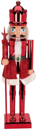Crown Christmas Nutcracker Red Made of Plastic