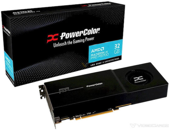 PowerColor Radeon AI Pro R9700 32GB GDDR6 Graphics Card