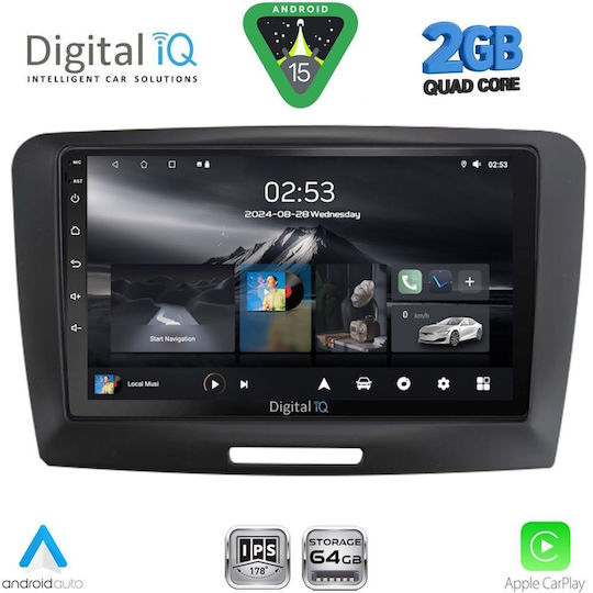 Digital IQ Ηχοσύστημα Αυτοκινήτου για Skoda Superb 2008-2015 (Bluetooth/USB/WiFi/GPS/Apple-Carplay/Android-Auto) με Οθόνη Αφής 9"