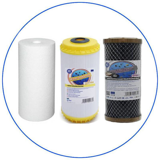 Aqua Filter Water Filter Replacement Central Water Filtration System / Washing Machine / Softeners / for Faucet / Reverse Osmosis (RO) made of Activated Carbon 10" 1 μm