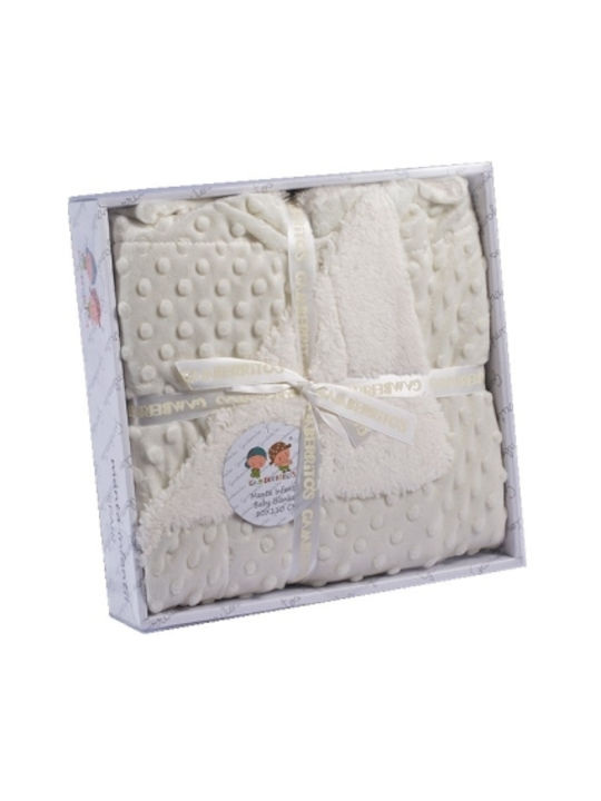 Gamberritos Kids Blanket Nursery Swaddling Blankets Beige 80x110cm