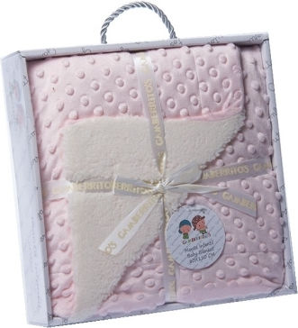 Gamberritos Kids Decke Wickeltücher für Kinderzimmer Rosa 80x110cm