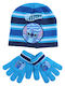 Lilo And Stitch Cosmic Waves Kids Beanie Set with Gloves Knitted Blue