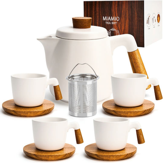 Miamio Σετ Τσαγιού με Φίλτρο Κεραμικό 1000ml 5τμχ Miamio Σετ Τσαγιού με Φίλτρο Κεραμικό 1000ml 5τμχ