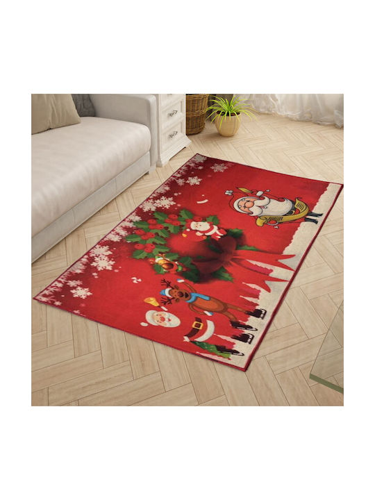 SpitiBazaar Χαλί Ορθογώνιο Κόκκινο 100x150cm
