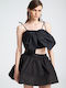 Damen Crop Top Schwarz