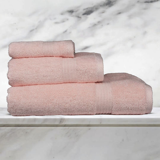 Epavlis Homeware Σετ Πετσέτες Μπάνιου 3τμχ Pink