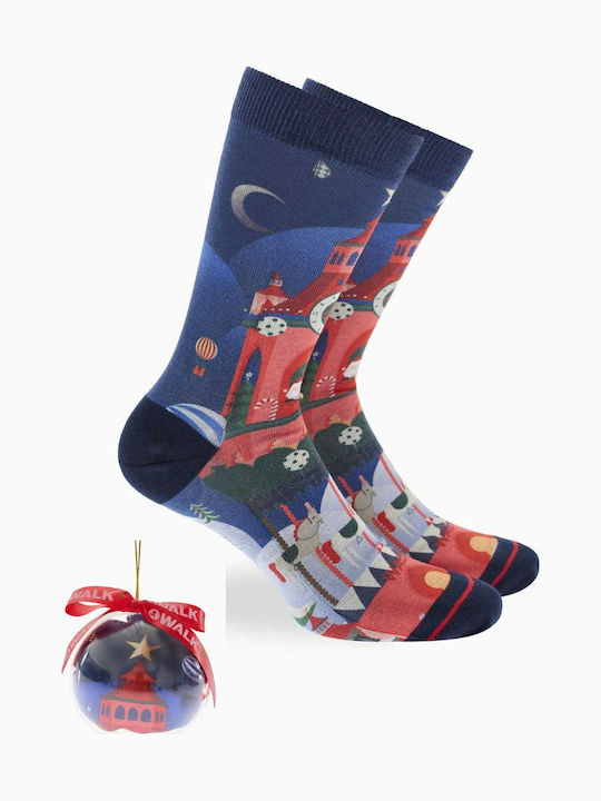 Walk Gift Box Men's Christmas Socks Colorful