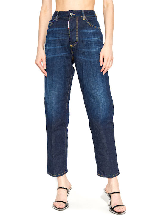 Boston Hoch tailliert Damenjeans Blue