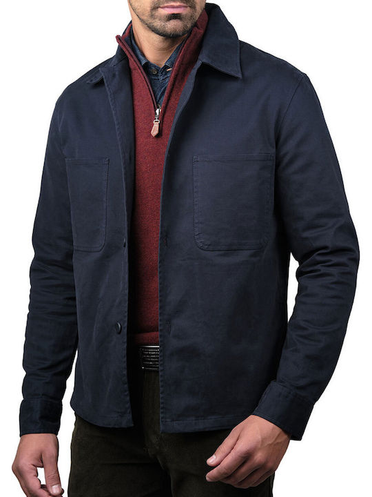 Long Sleeve Overshirt Blue