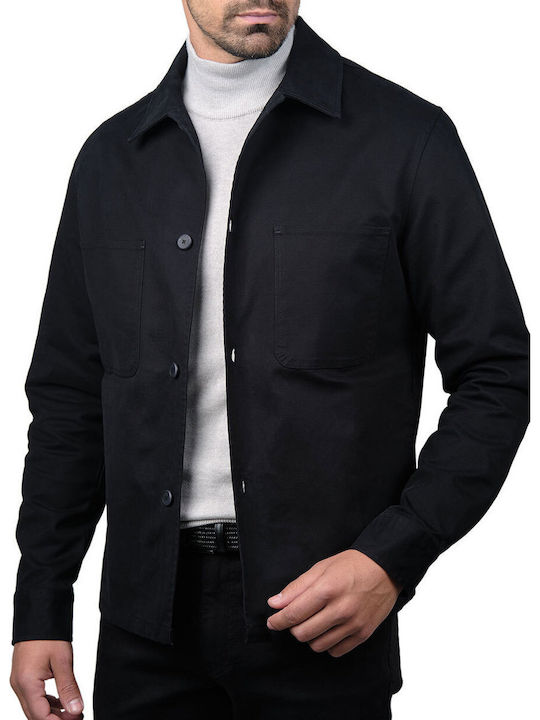 Long Sleeve Black Overshirt