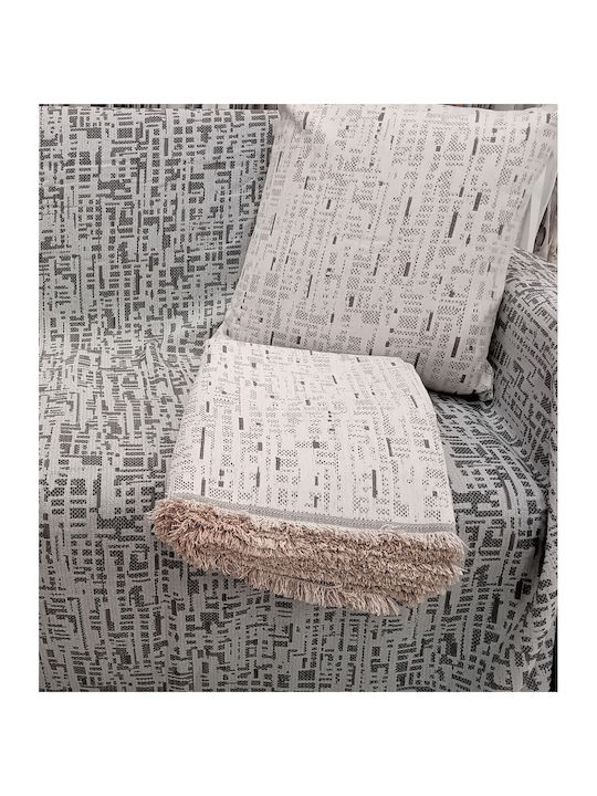 Palatex Ριχτάρι Διθέσιου Καναπέ Chenille 170x240εκ. Ivory