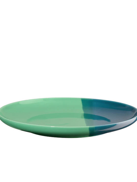 ASA Selection Serving Plate of Desert Porcelain Blue with Diameter 22cm