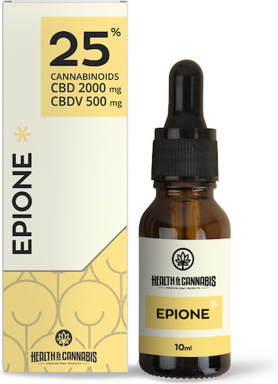 Health & Cannabis Hemp Oil 2500mg with 25% CBD & 25% CBG 10ml