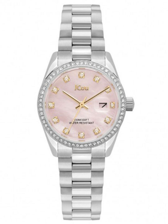 Jcou Women's Watch 29mm Battery with Pink Metal...