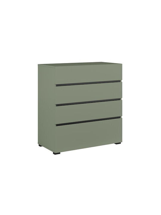 Alfere 121 Wooden Chest of Drawers Green 80x40x85cm