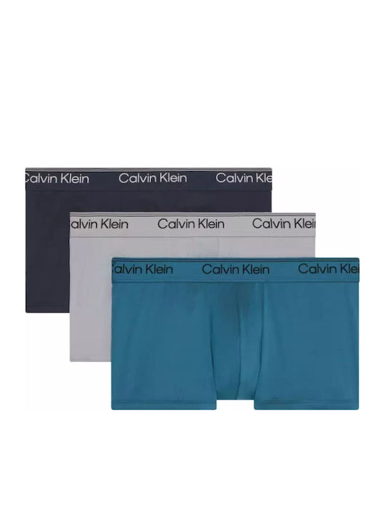 Calvin Klein Ανδρικά Μποξεράκια Sleet, Teal Mar...
