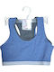 IDER Set of Kids' Bralettes Anthracite, Denim 2pcs