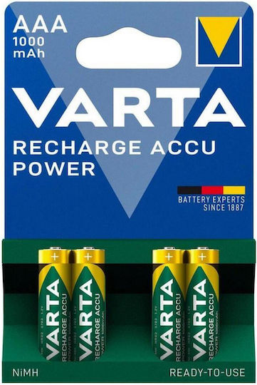 Varta Ready2use Επαναφορτιζόμενη Μπαταρία AAA Ni-MH 1000mAh