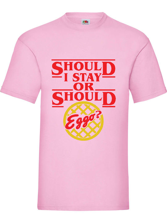 Ροζ Μπλούζα Tshirt Stranger Things Original Fru...