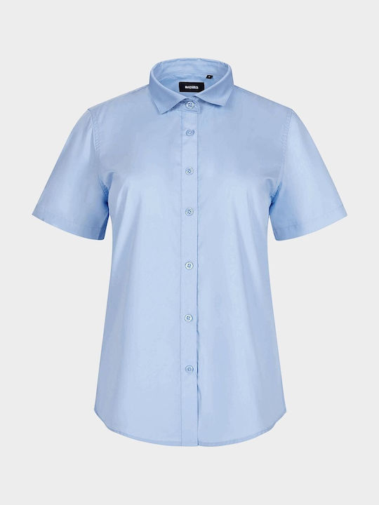 Velilla Hellblaue Damen Kurzärmeliges Hemd Velilla Hellblaue Damen Kurzärmeliges Hemd