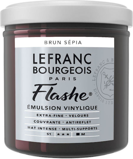 Lefranc & Bourgeois 125ml Flashe Acrylic 107 Series 1 Sepia Brown