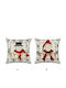 Christmas Pillow Snowman 45x45cm Random Design