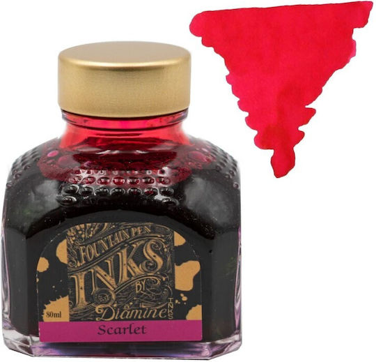 Diamine Ersatz- und Füllfederhaltertinten für Stift Rote 80ml