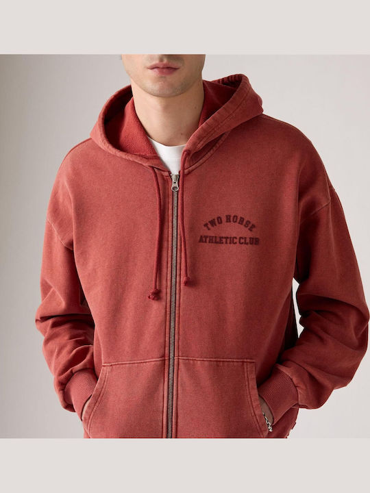 Sweatshirt with Hood Red